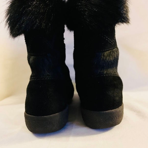 TECNICA Italian Leather and Fur Alpine Ski Lodge Boots - Picture 4 of 6